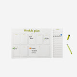 Sticky planner pad with stickers and marker - English Office Flying Tiger Copenhagen 