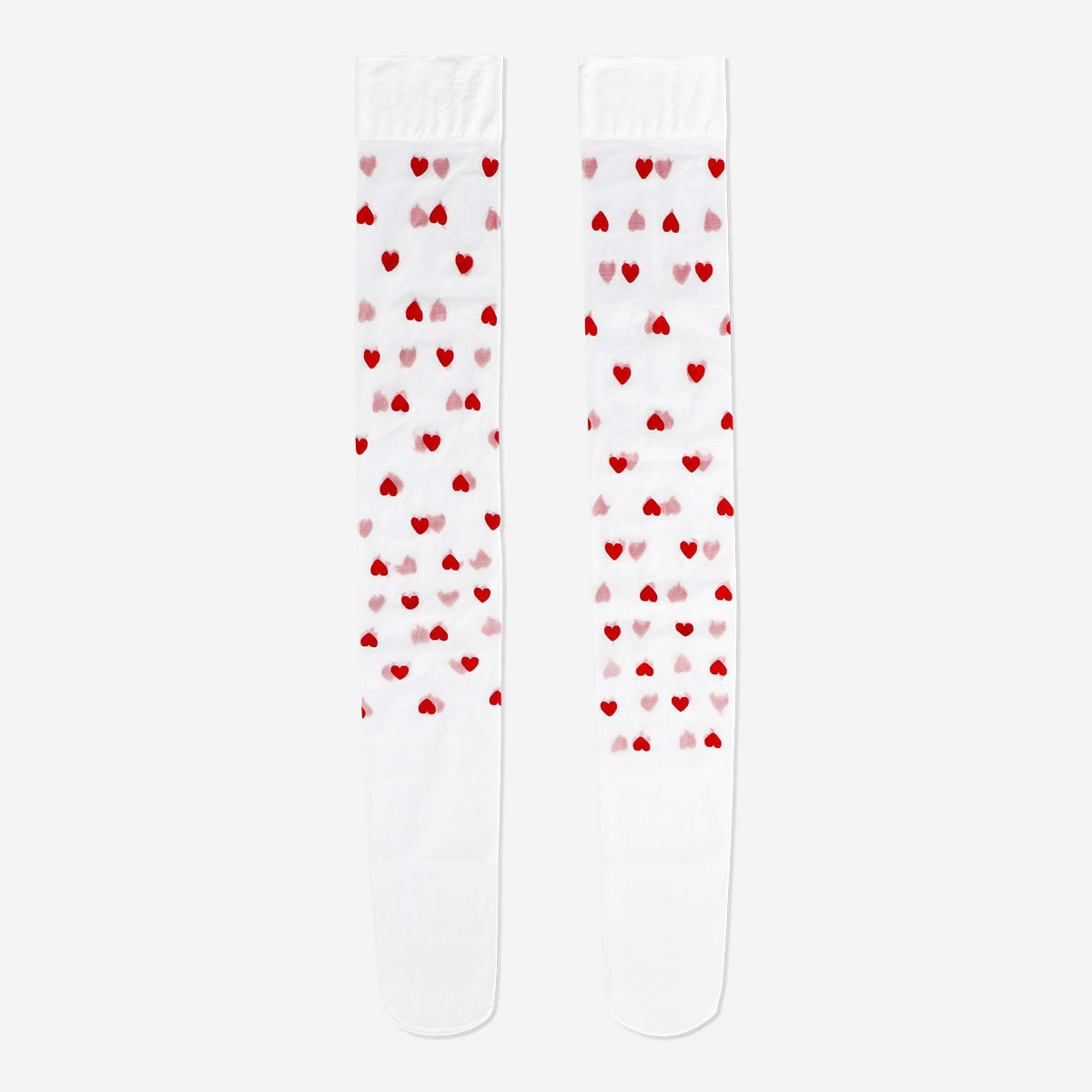 Stockings with red hearts - One size Textile Flying Tiger Copenhagen 