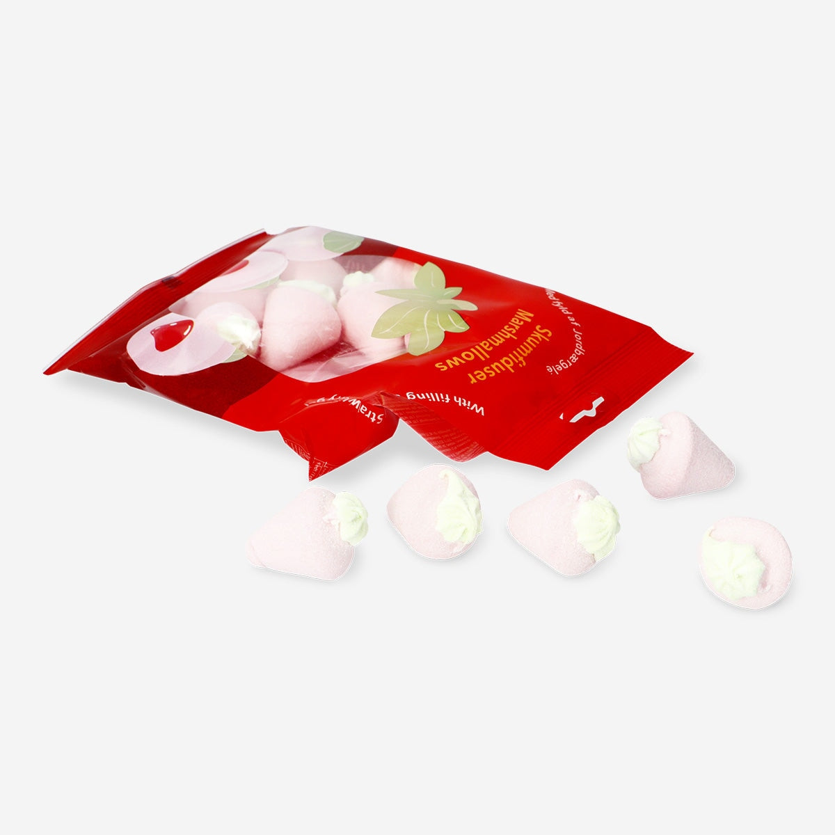 Strawberry shaped marshmallows with filling Food Flying Tiger Copenhagen 