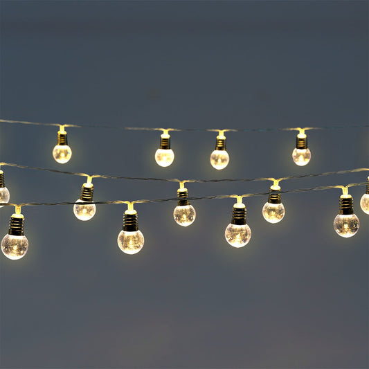 String lights for outdoor use with timer - 390 cm