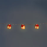 String Lights with a Timer and Wooden Houses - 287 cm Home Flying Tiger Copenhagen 