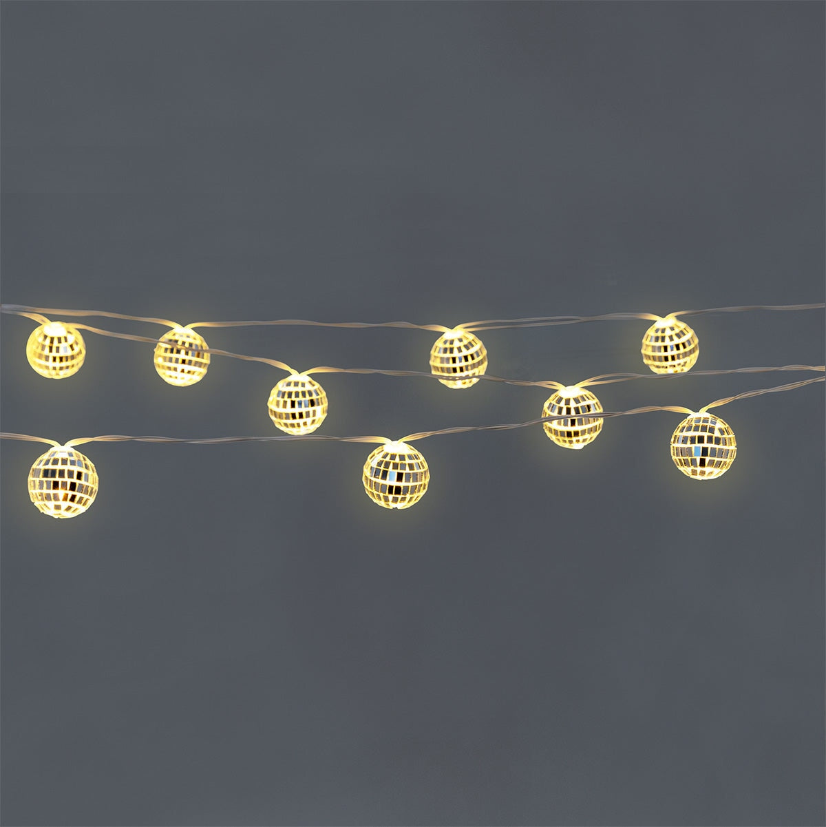 String Lights with Disco Balls - 285 cm Home Flying Tiger Copenhagen 