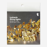 String Lights with Golden Leaves - 228 cm Home Flying Tiger Copenhagen 