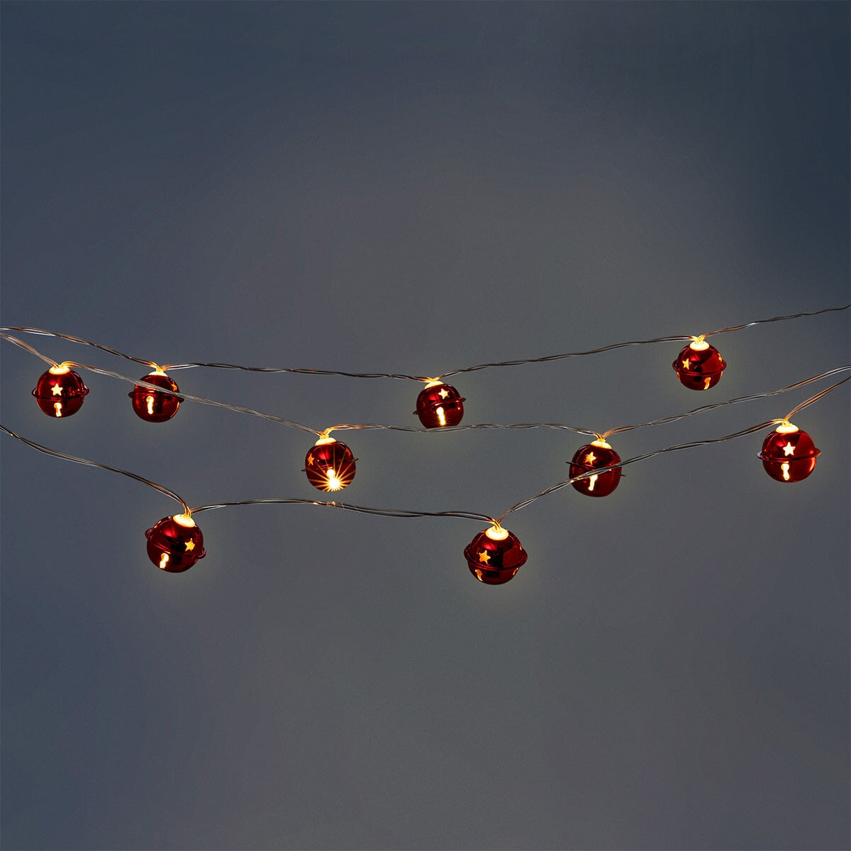 String lights with red bells - 285 cm Home Flying Tiger Copenhagen 