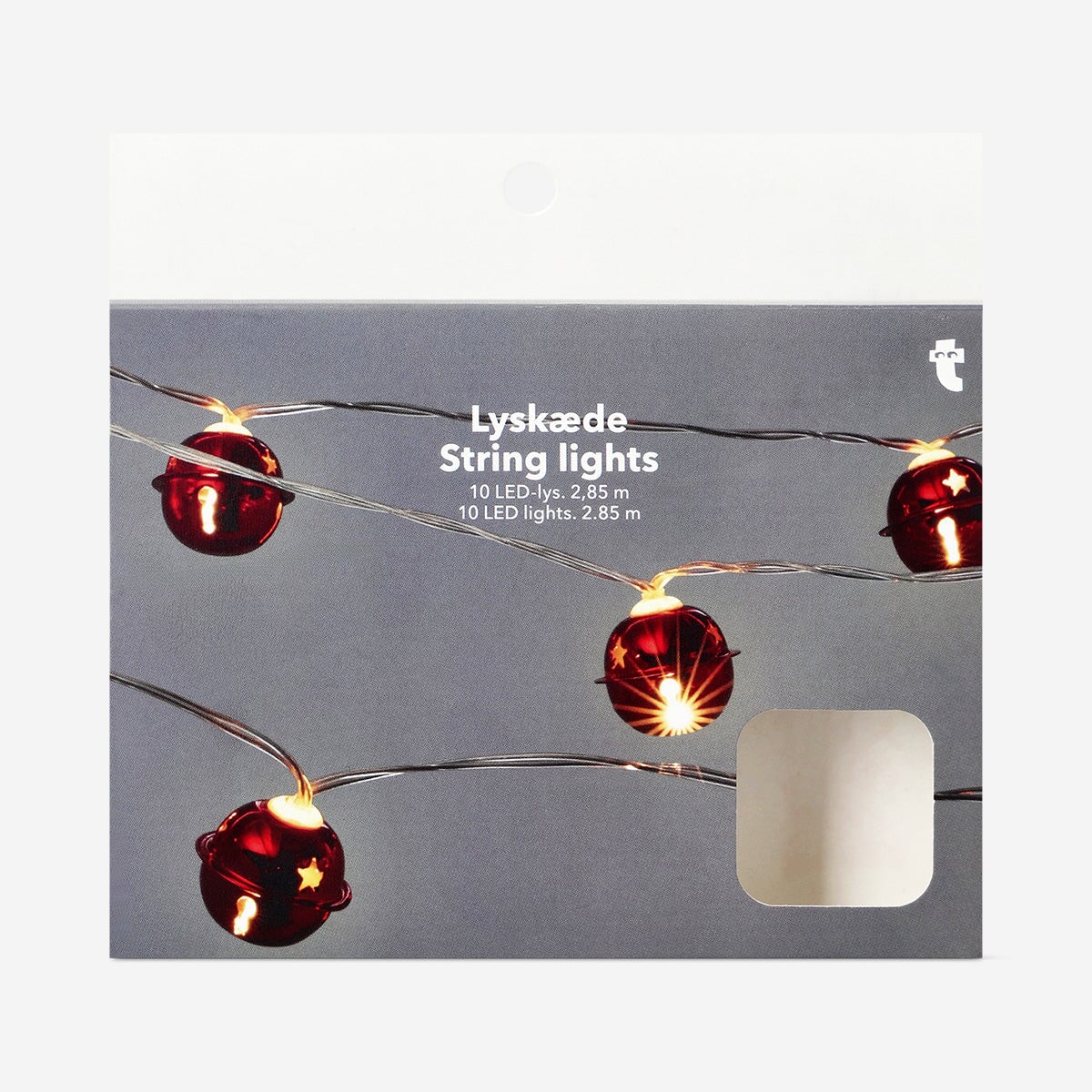String lights with red bells - 285 cm Home Flying Tiger Copenhagen 