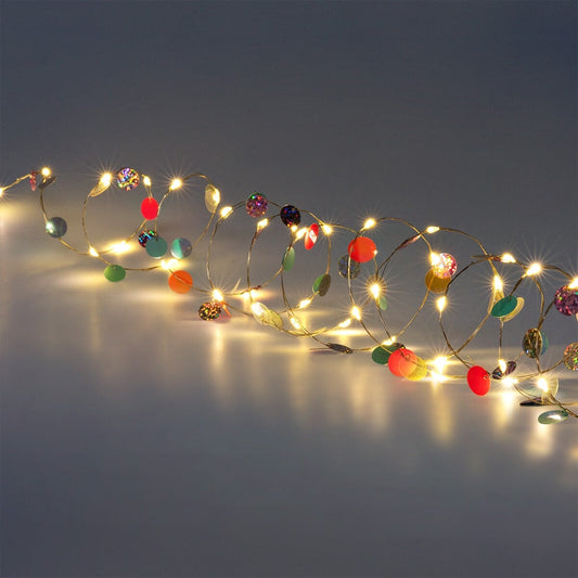 String lights with sequins - 286 cm