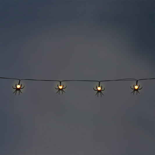 String lights with spiders - 285 cm