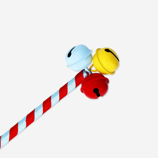 Striped ballpoint pen with bells - Black ink