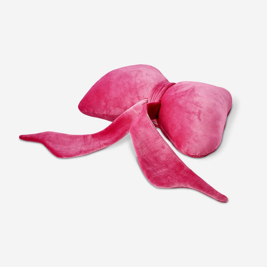 Pink bow cushion