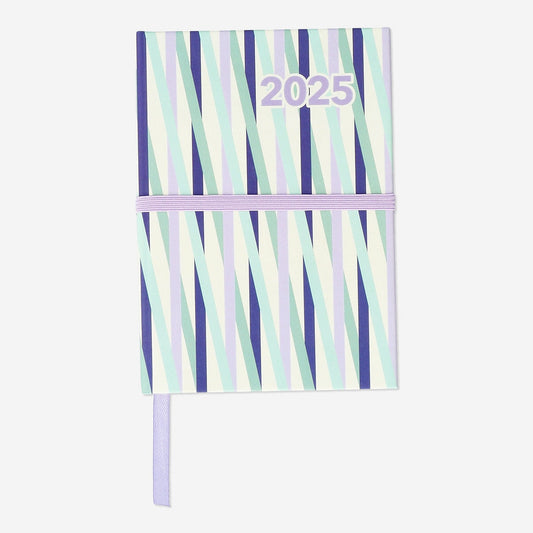 Striped Daily Diary A6 - English