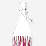 Striped glass bottle. 1 L Kitchen Flying Tiger Copenhagen 