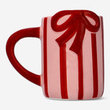 Striped mug with bow - 340 ml Kitchen Flying Tiger Copenhagen 