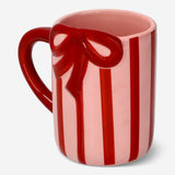 Striped mug with bow - 340 ml Kitchen Flying Tiger Copenhagen 