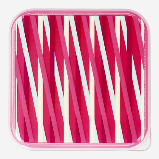 Striped snack box. Large