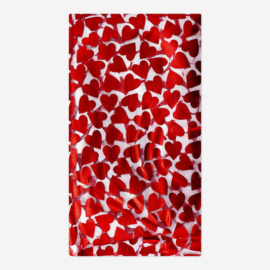 Table runner with heart print - 40x200 cm