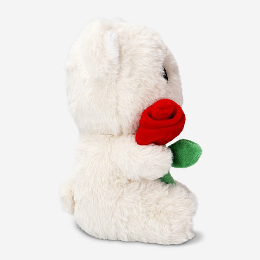 Teddy bear with rose