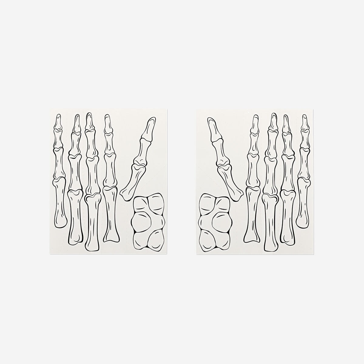 Temporary skeleton hand tattoos - 2 pcs Personal care Flying Tiger Copenhagen 