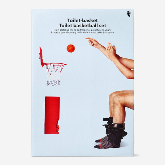 Toilet basketball set