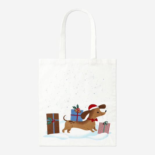 Tote bag with a dog