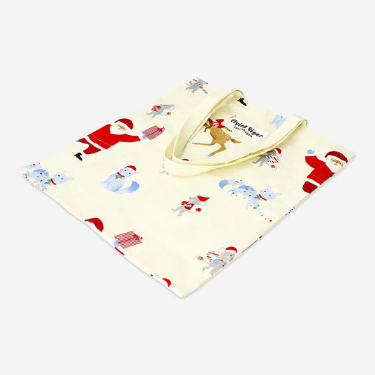 Tote bag with Christmas print