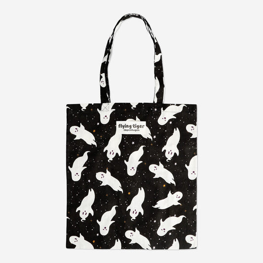 Tote bag with ghosts