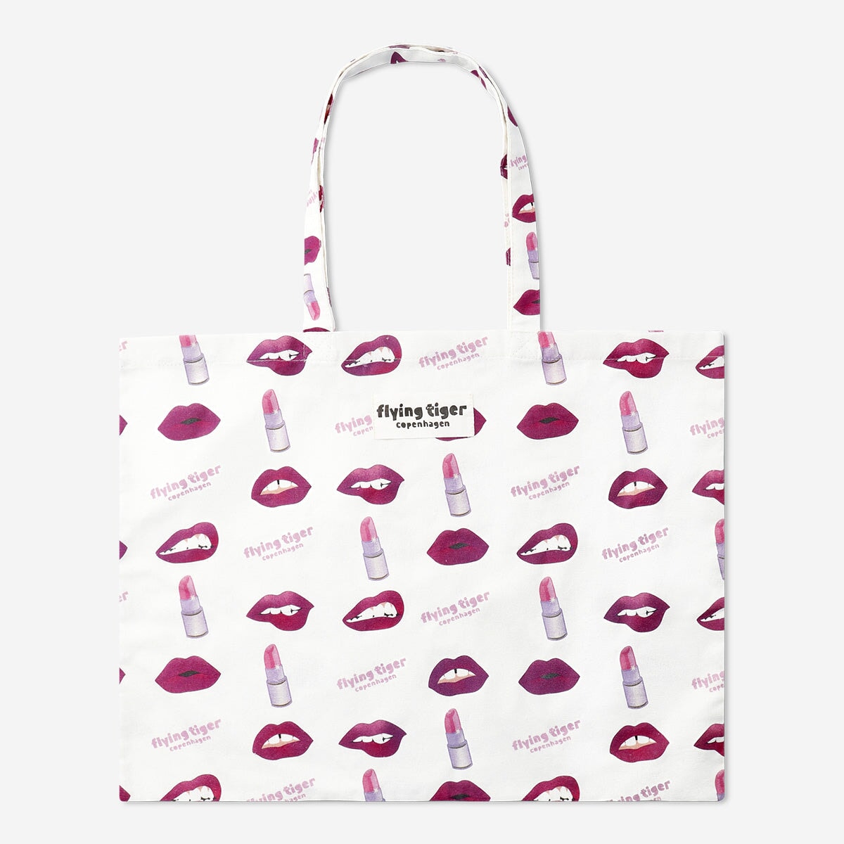 Tote Bag with Lips Textile Flying Tiger Copenhagen 