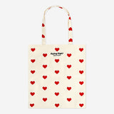 Tote Bag with Red Hearts Textile Flying Tiger Copenhagen 