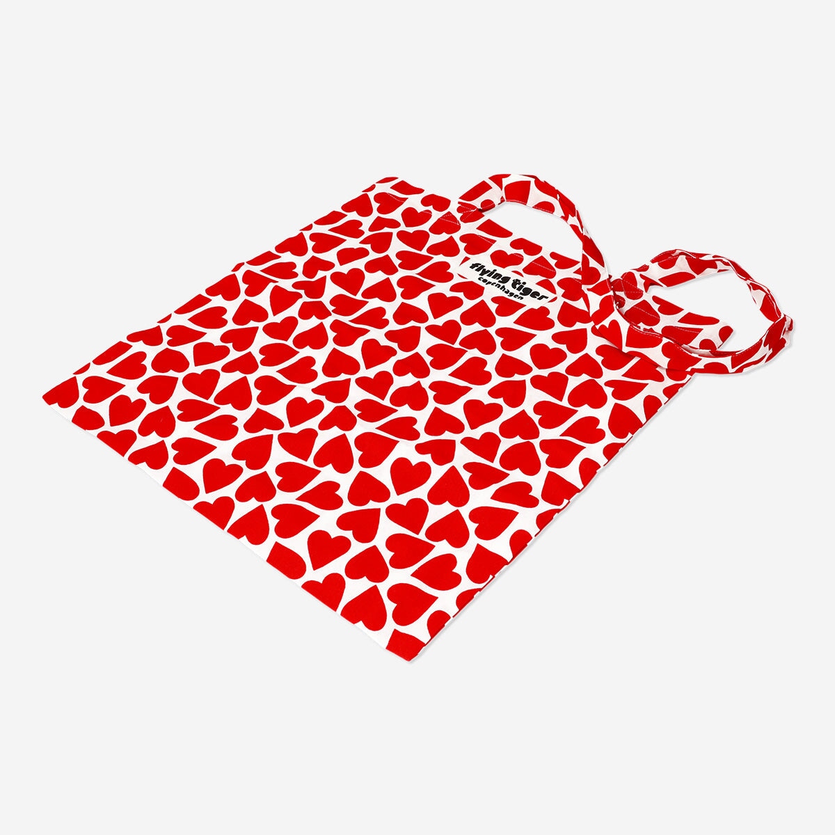 Tote bag with red hearts Textile Flying Tiger Copenhagen 