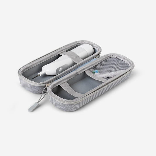 Travel case for electric toothbrush with dividers