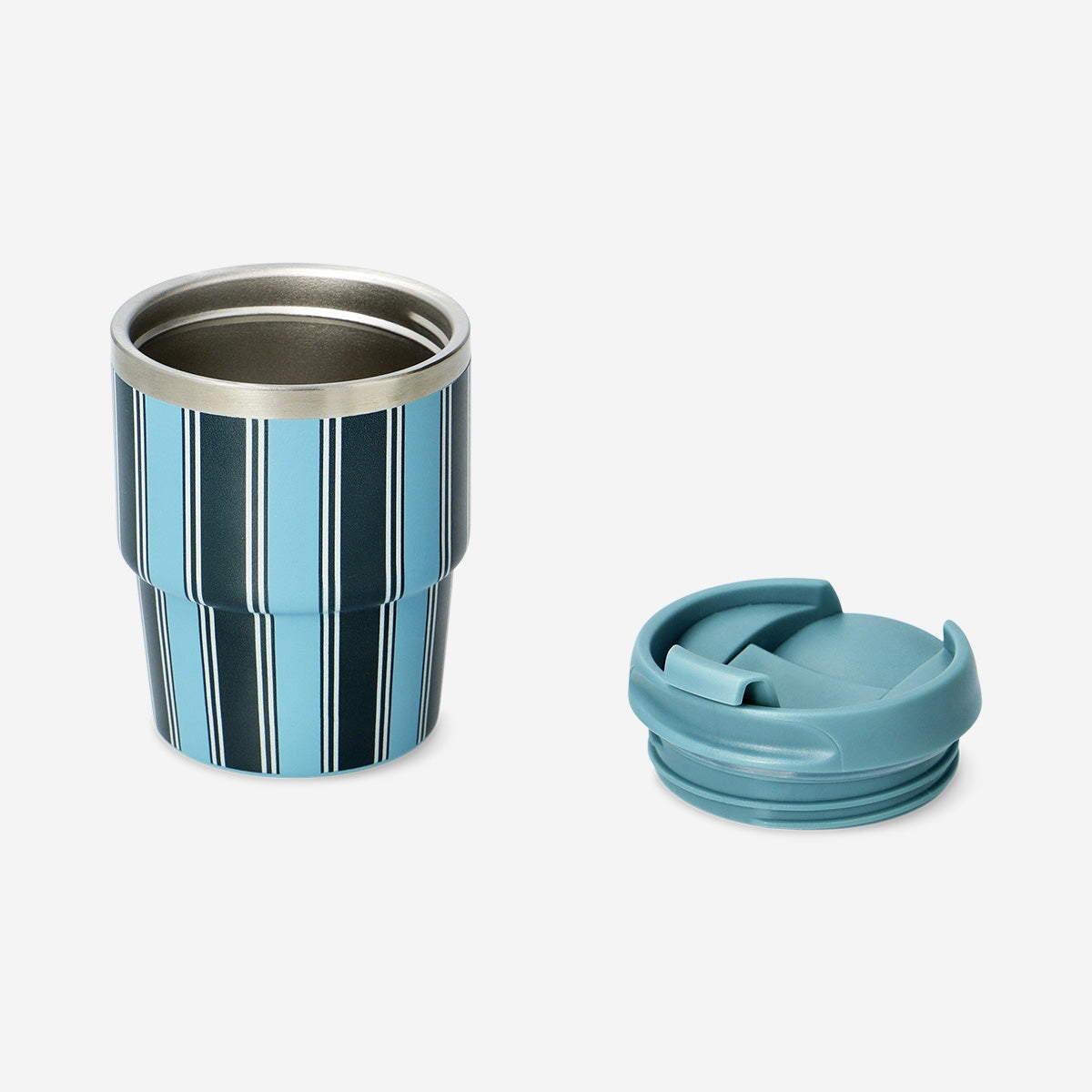 Travel mug with blue stripes - 150 ml Kitchen Flying Tiger Copenhagen 