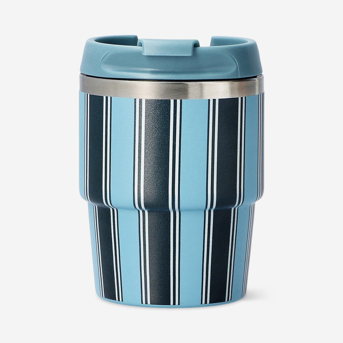 Travel mug with blue stripes - 150 ml Kitchen Flying Tiger Copenhagen 