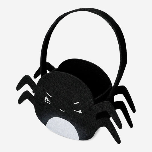 Trick-or-treat spider shaped bag