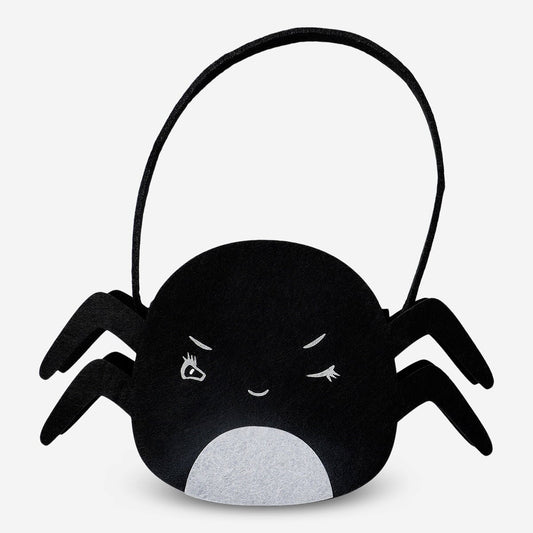 Trick-or-treat spider shaped bag