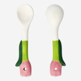 Tulip shaped ceramic spoons - 2 pcs Kitchen Flying Tiger Copenhagen 