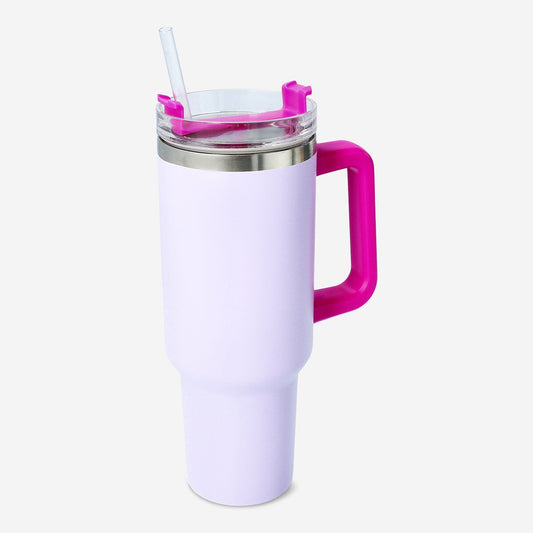 Tumbler with lid and straw. 1.2 L