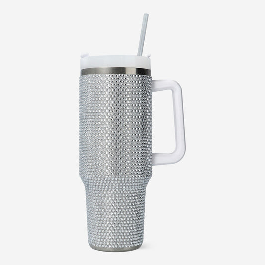 Tumbler med gnistrande stenar - 1200 ml