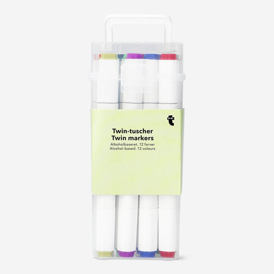 Twin markers - 12 pcs