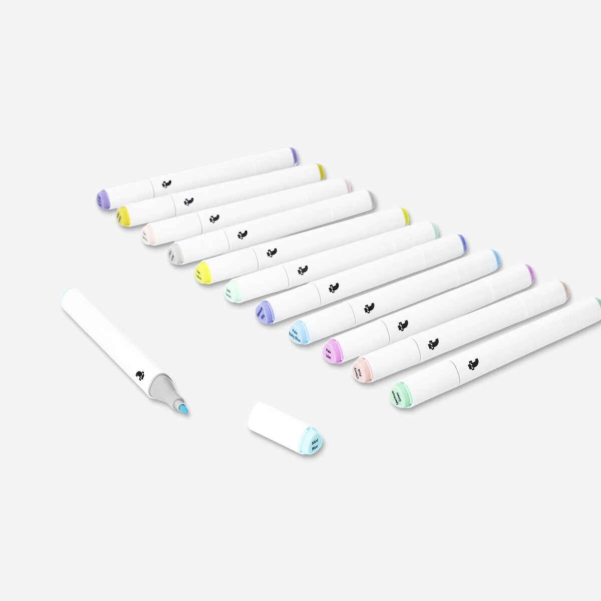 Twin markers pastel shades - 12 pcs Hobby Flying Tiger Copenhagen 