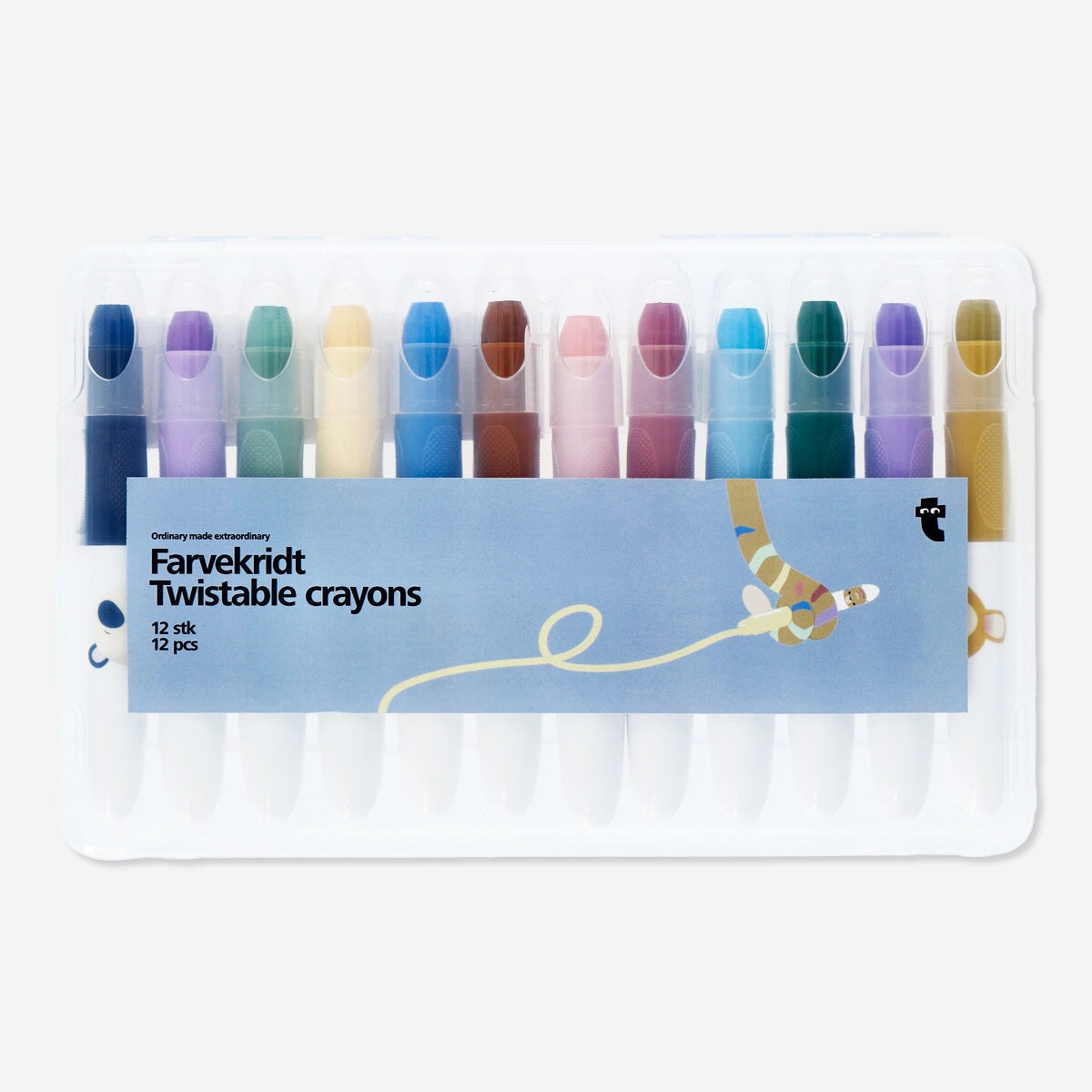 Twistable crayons. 12 pcs Hobby Flying Tiger Copenhagen 