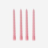Twisted pink dinner candles - 4 pcs home Flying Tiger Copenhagen 