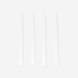 Twisted white dinner candles - 4 pcs home Flying Tiger Copenhagen 