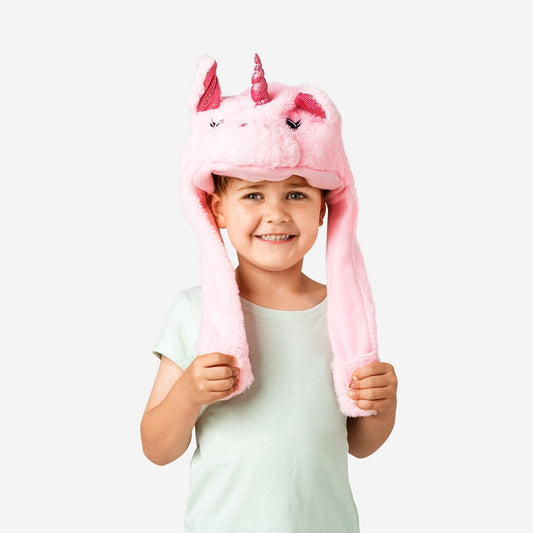 Pălărie de unicorn cu urechi mobile. Pentru copii