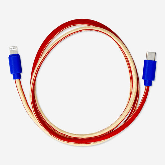 USB-C charging cable. Fits Lightning