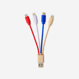USB charging cable. Lightning, USB-C, Micro USB Media Flying Tiger Copenhagen 