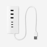 USB hub with six ports. USB-C and USB-A Media Flying Tiger Copenhagen 