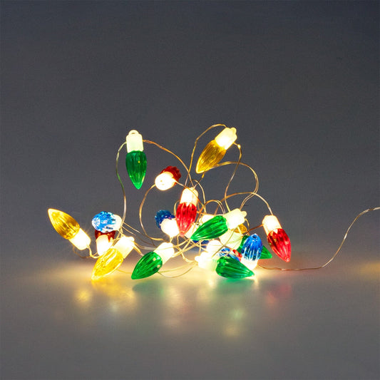 Usb string lights with multi-coloured bulbs - 440 cm