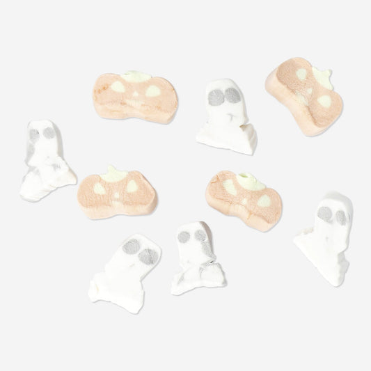 Vanilla Marshmallows - Mini Pumpkins and Ghosts