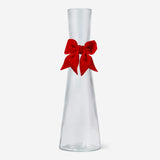 Vase with red bow - 22 cm Home Flying Tiger Copenhagen 