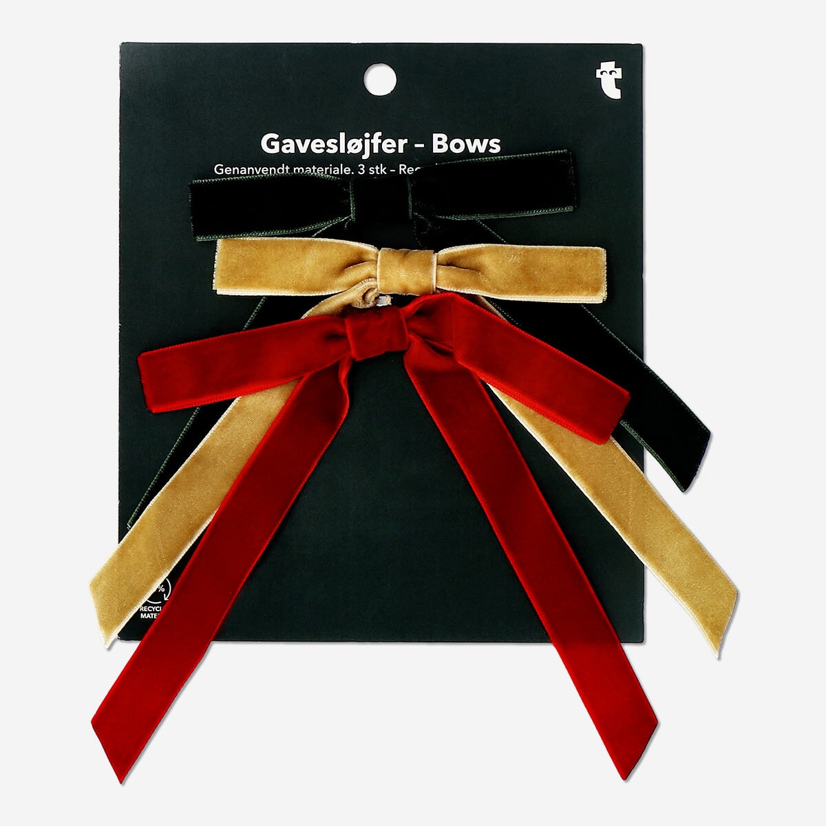 Velvet Gift Bows - 3 pcs Party Flying Tiger Copenhagen 