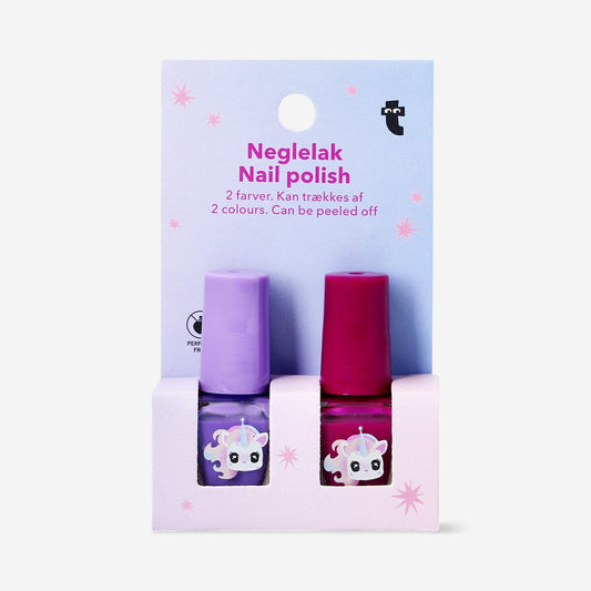 Water based peel off nail polish for kids - 2 pcs